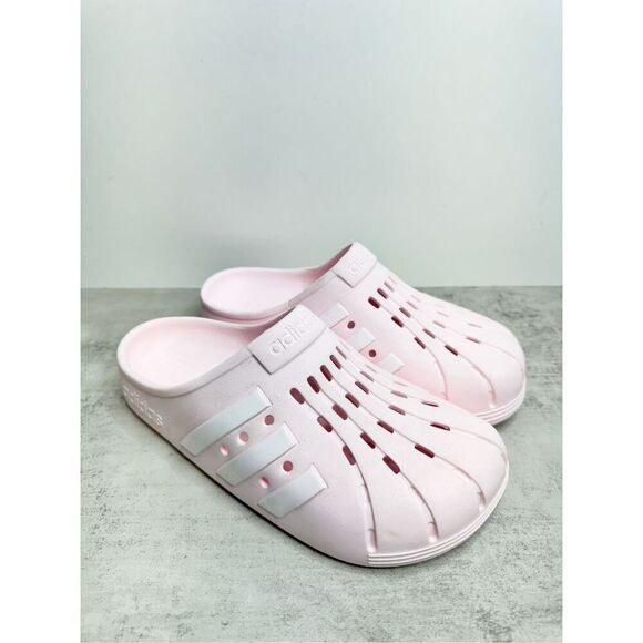 Adidas Adilette Clog Slide Sandals Pink Tint Size 10 Mens Slip On Slides - Picture 2 of 9
